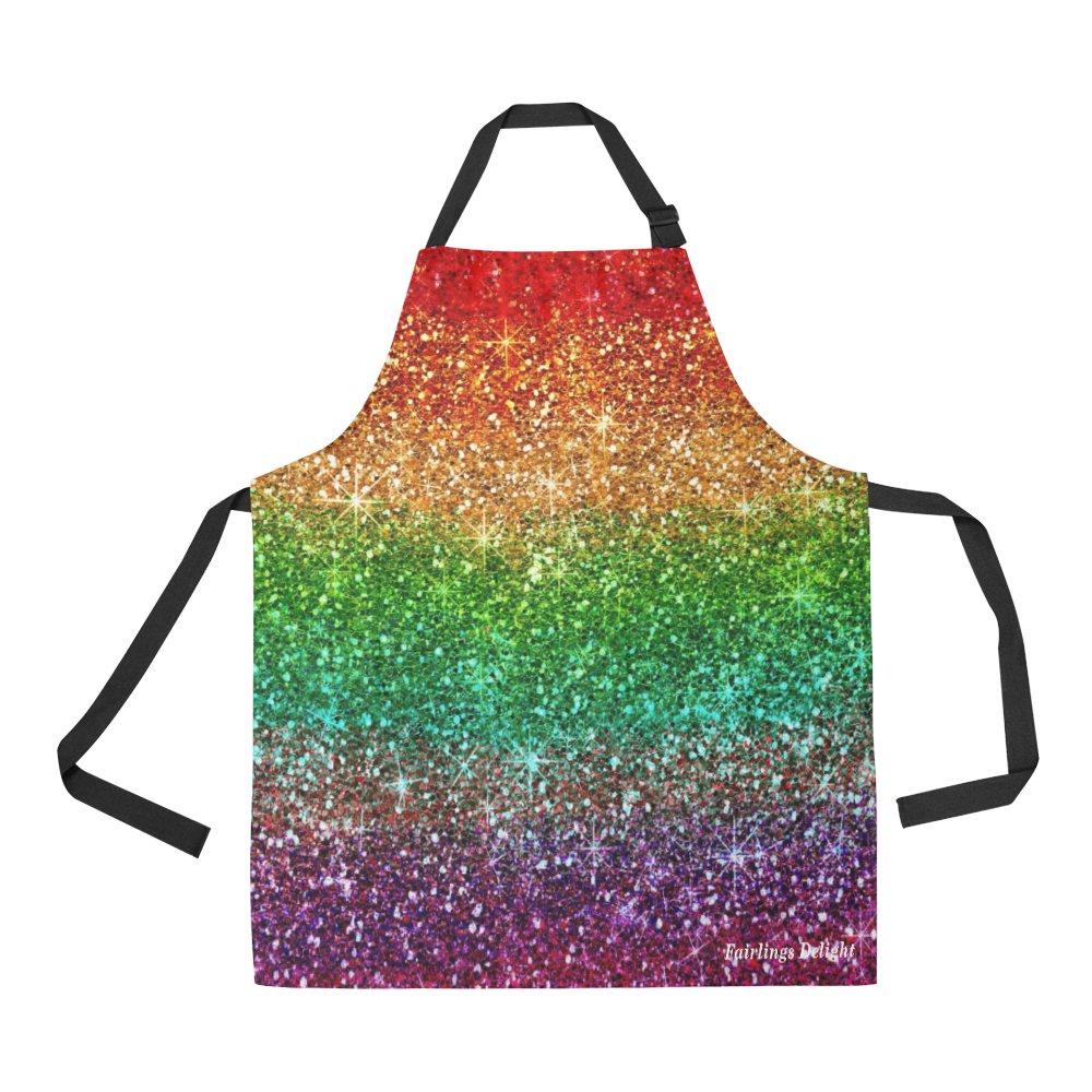 Fairlings Delight's Fabulous Pride Collection- Rainbow Sparkle 53086 All Over Print Apron