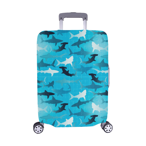 sharks! Luggage Cover/Medium 22"-25"