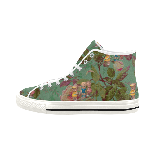 Hooping in the Rose Garden Vancouver H Women's Canvas Shoes (1013-1)