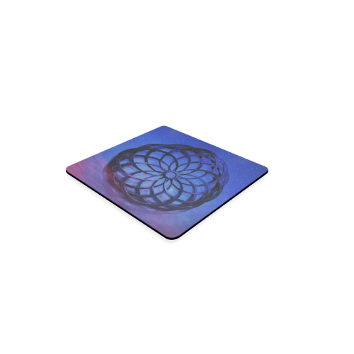 Mystical Orb Blue Purple Square Coaster