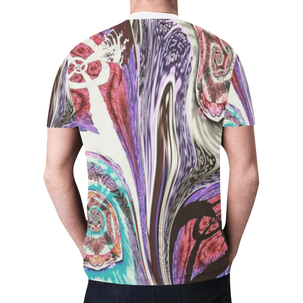Paint River New All Over Print T-shirt for Men/Large Size (Model T45)