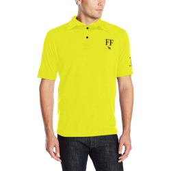 Canary Yellow Polo Men's All Over Print Polo Shirt (Model T55)
