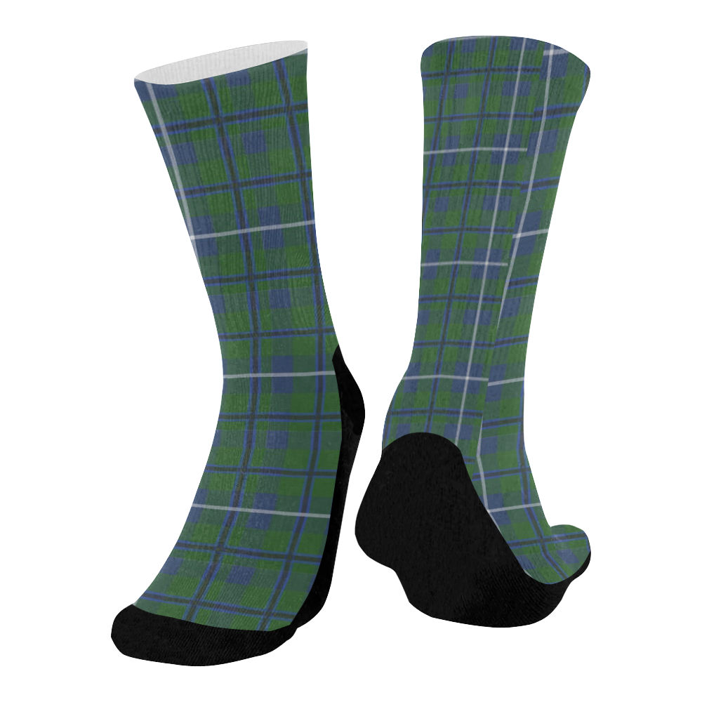 Douglas Tartan Mid-Calf Socks (Black Sole)