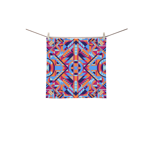 Modern Geometric Pattern Square Towel 13“x13”