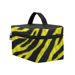 Ripped SpaceTime Stripes - Yellow Cosmetic Bag/Large (Model 1658)