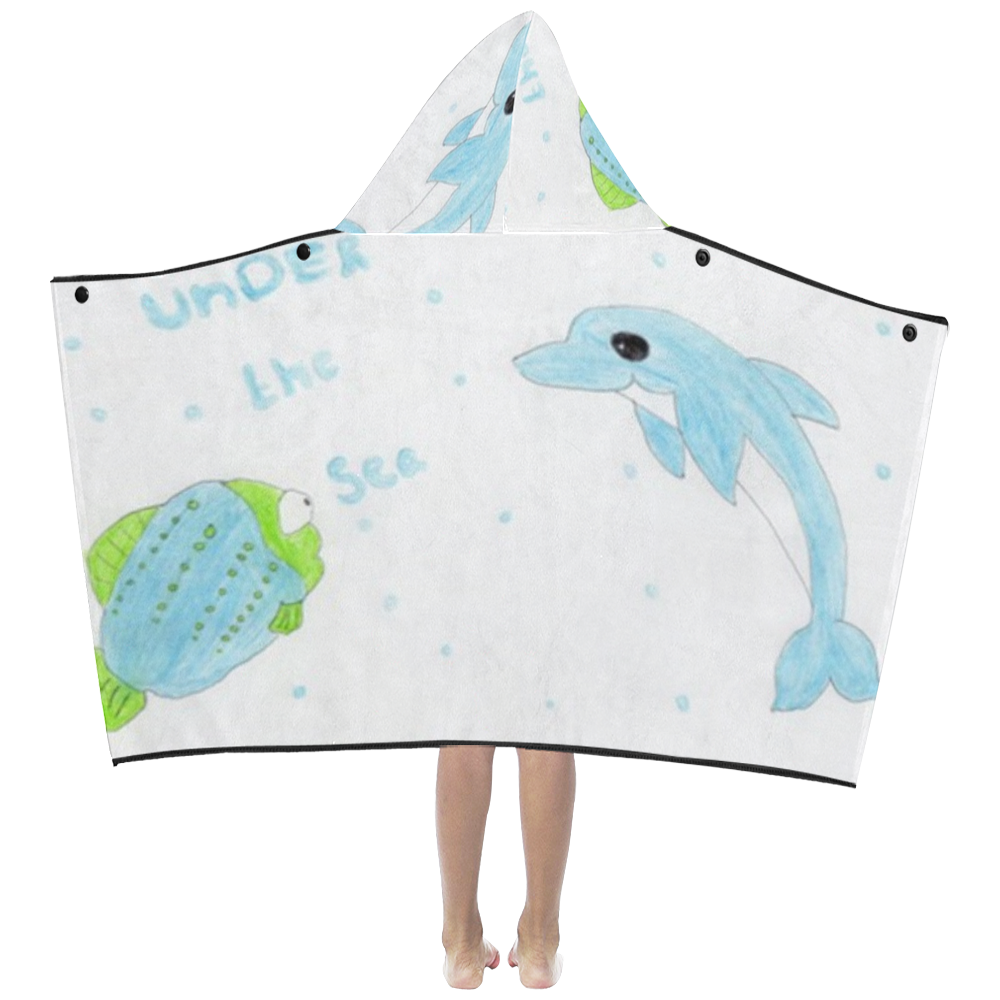 Under The Sea Kids' Hooded Bath Towels