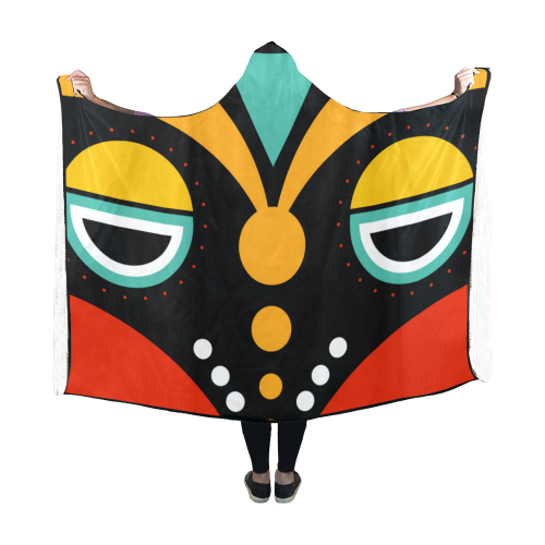 african traditional Hooded Blanket 60''x50''