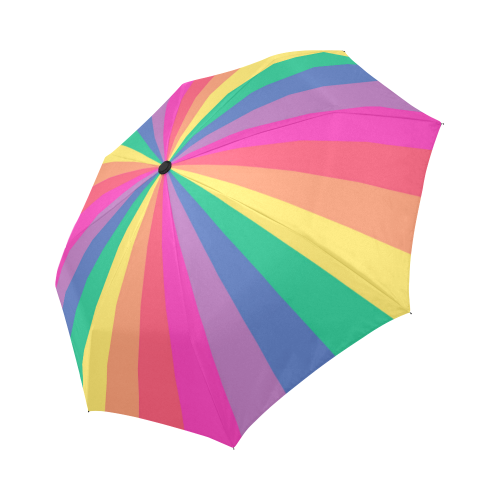 Rainbow Color Auto-Foldable Umbrella (Model U04)