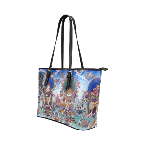 Four Heavenly Kings, by Ivan Venerucci Italian Style Leather Tote Bag/Large (Model 1651)