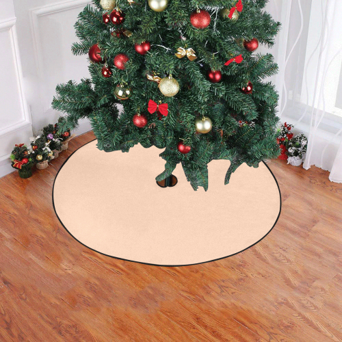 color apricot Christmas Tree Skirt 47" x 47"