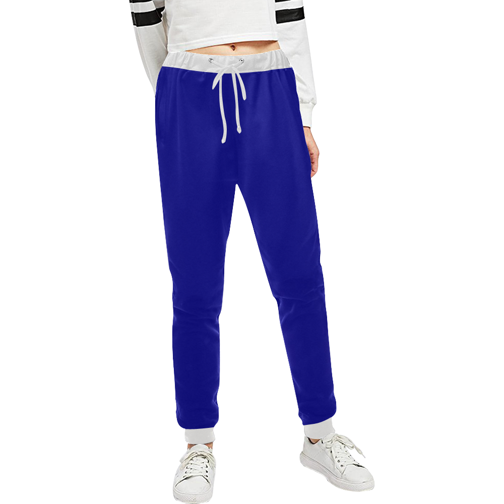color dark blue Unisex All Over Print Sweatpants (Model L11)