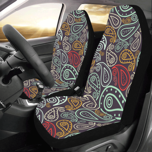 colorful paisley Car Seat Covers (Set of 2)