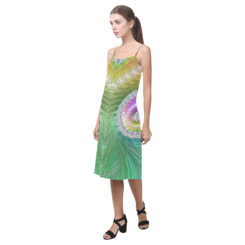 Frax Fractal Rainbow Alcestis Slip Dress (Model D05)