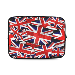Union Jack British UK Flag Custom Laptop Sleeve 14''