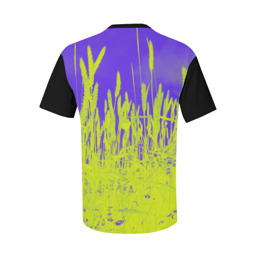abstract field Men's All Over Print T-Shirt with Chest Pocket (Model T56)