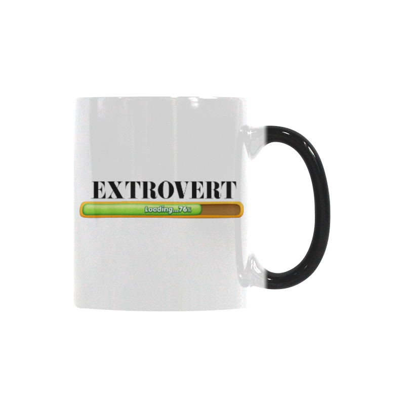 EXTROVERT LOADING Custom Morphing Mug