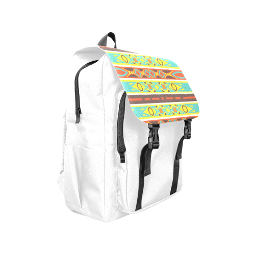 Ovals rhombus and squares Casual Shoulders Backpack (Model 1623)