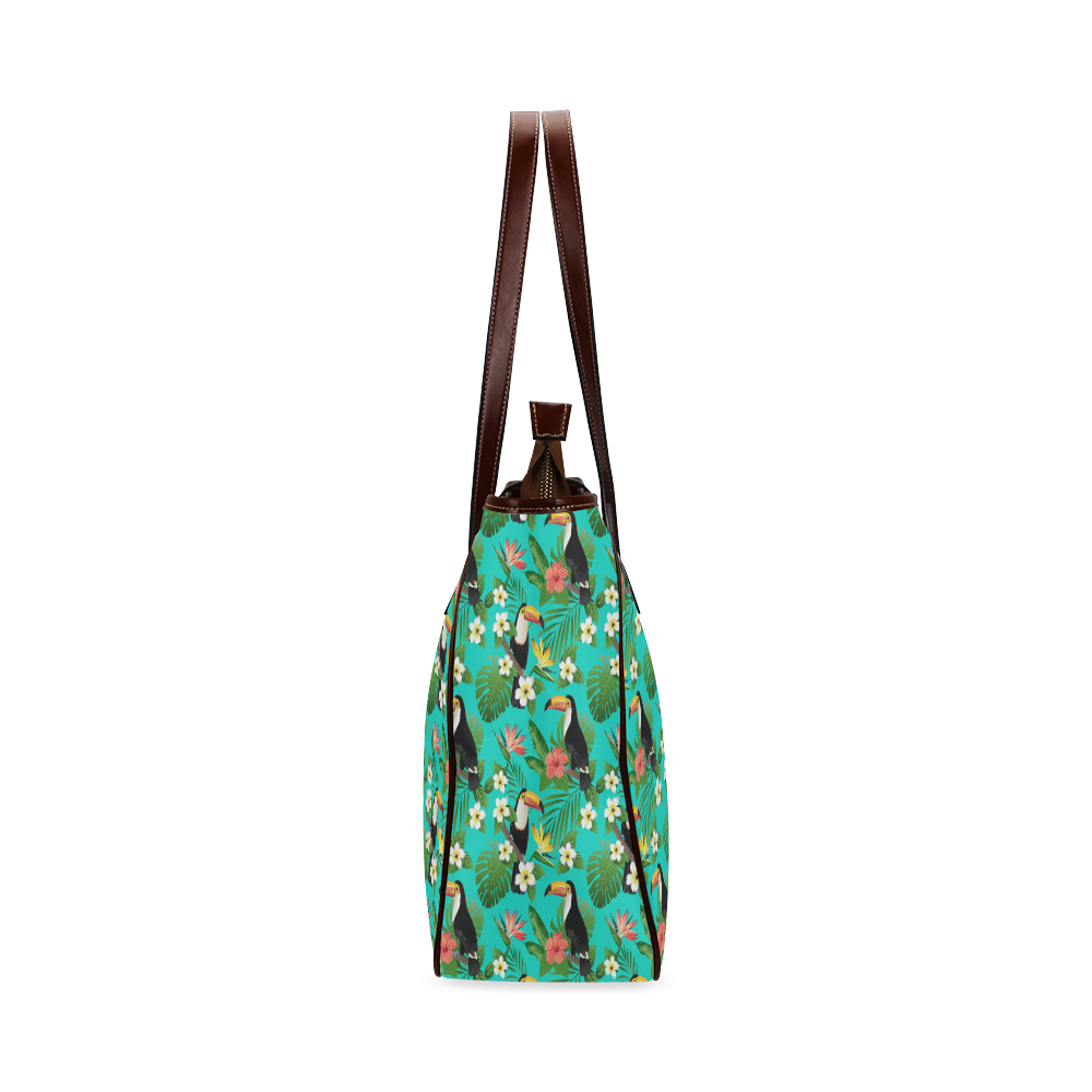 Tropical Summer Toucan Pattern Classic Tote Bag (Model 1644)