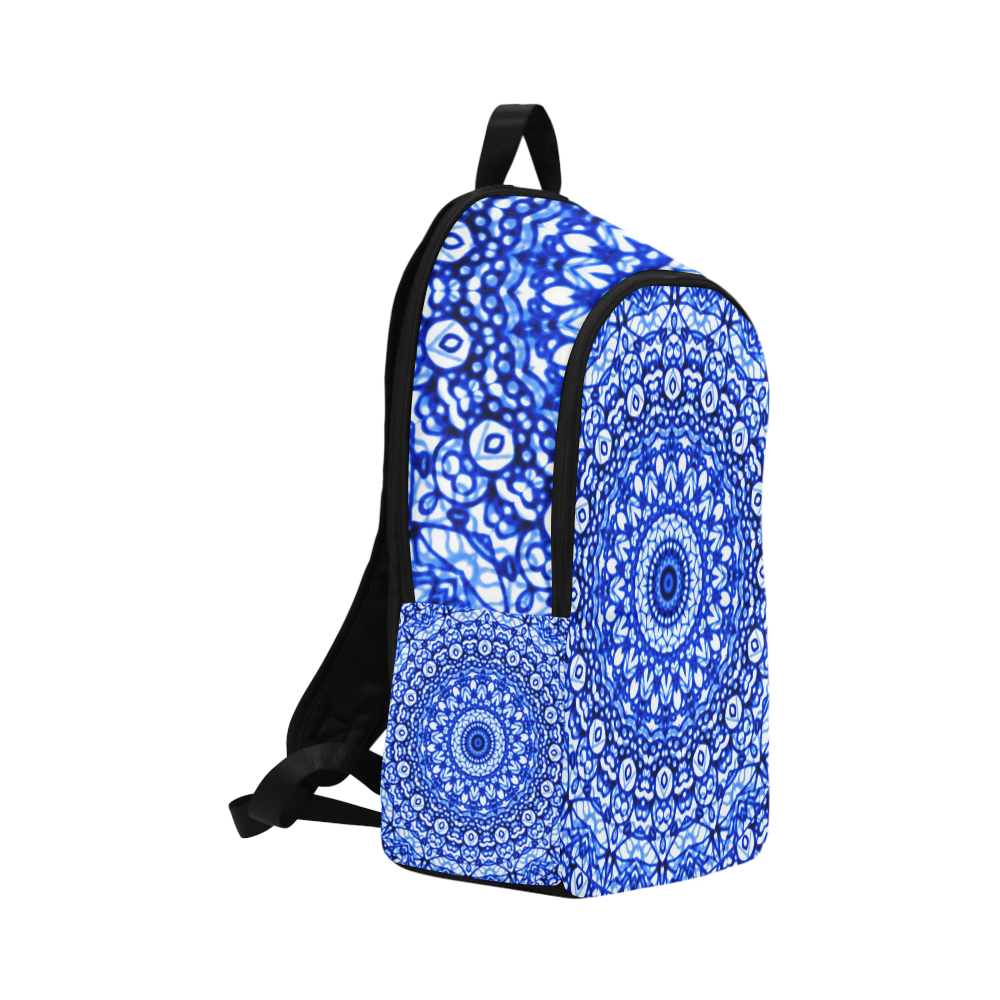 Blue Mandala Mehndi Style G403 Fabric Backpack for Adult (Model 1659)