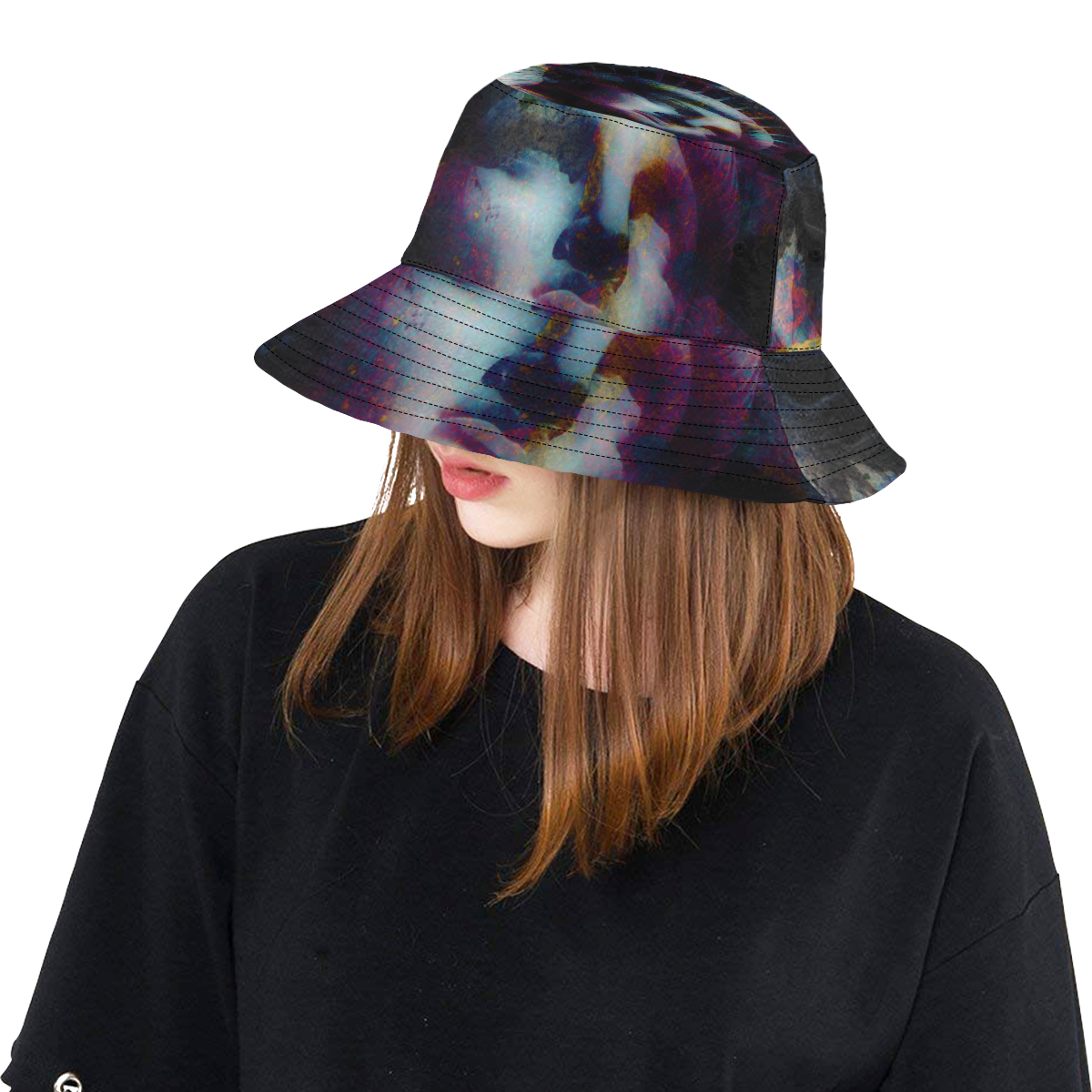 STATUE OF LIBERTY 5 LARGE All Over Print Bucket Hat