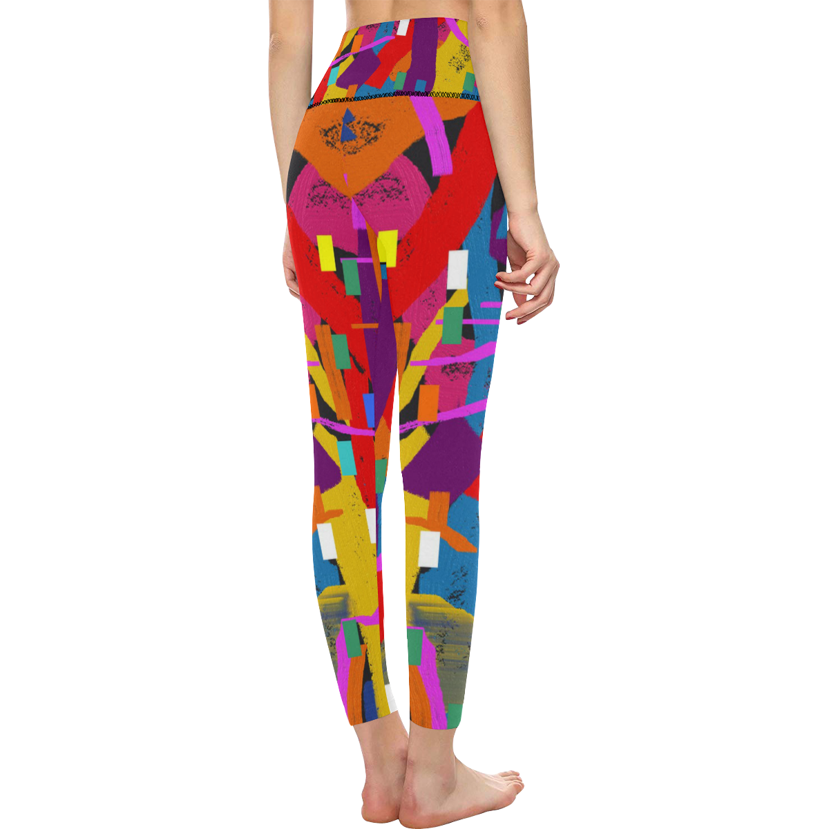 CONFETTI NIGHTS 2 Women's All Over Print High-Waisted Leggings (Model L36)