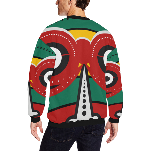 totem tribal All Over Print Crewneck Sweatshirt for Men (Model H18)