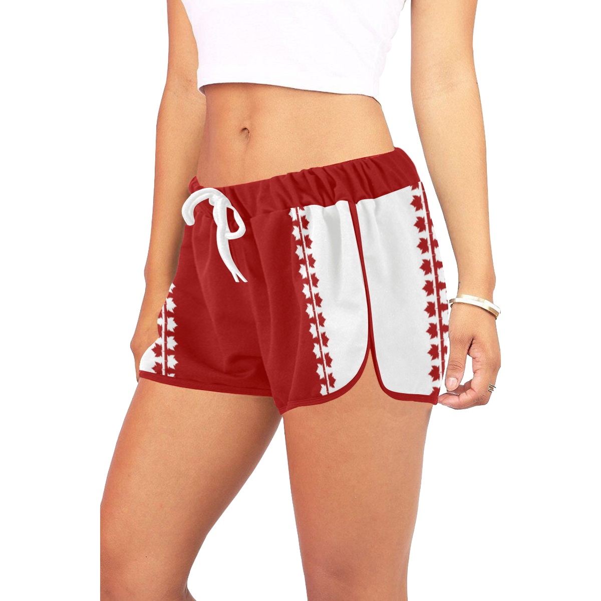 Canada Shorts Classic Women's All Over Print Relaxed Shorts (Model L19)