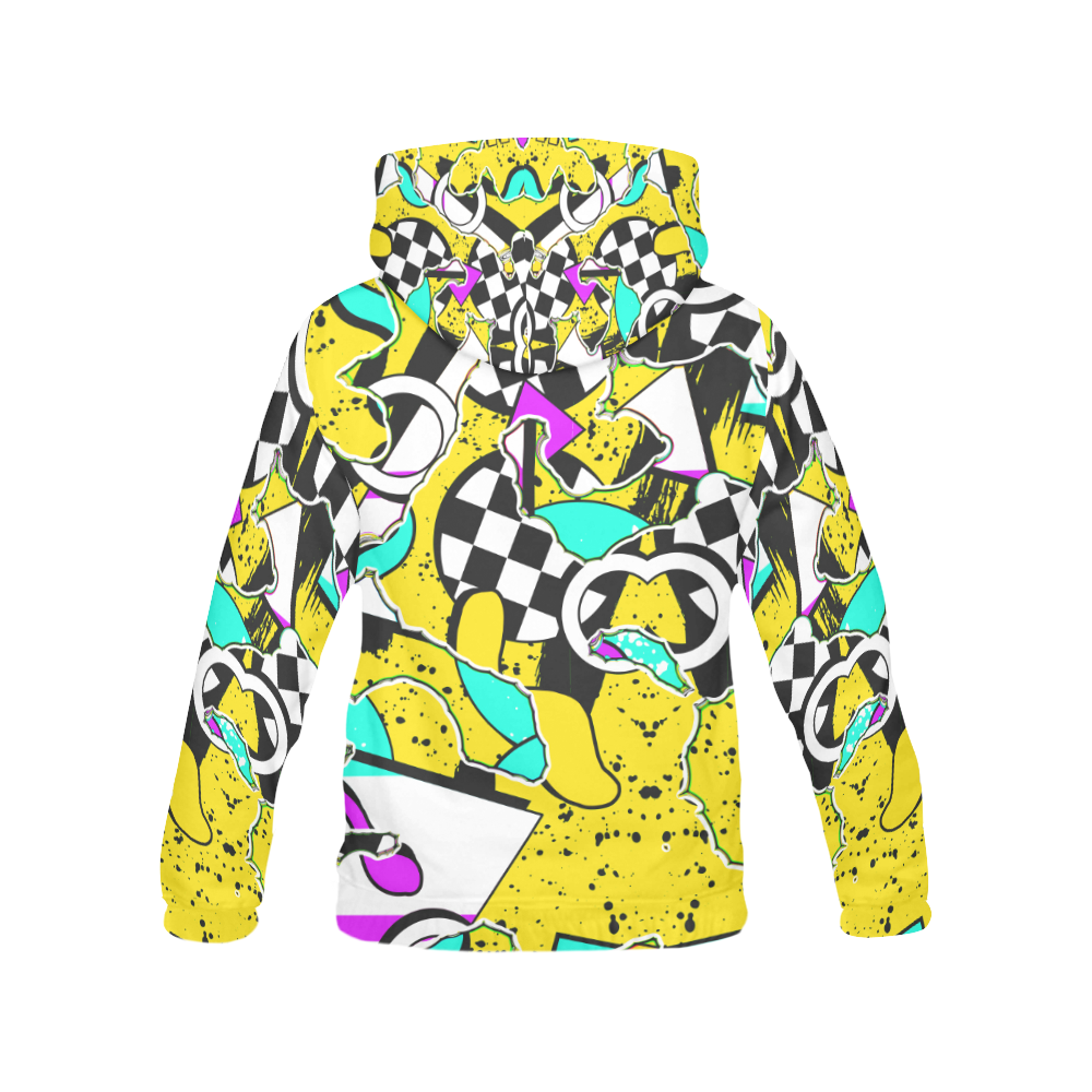 Shapes on a yellow background All Over Print Hoodie for Men (USA Size) (Model H13)