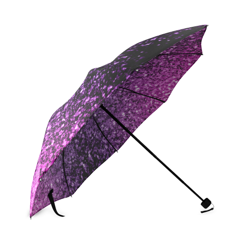 Beautiful Purple Pink Ombre glitter sparkles Foldable Umbrella (Model U01)