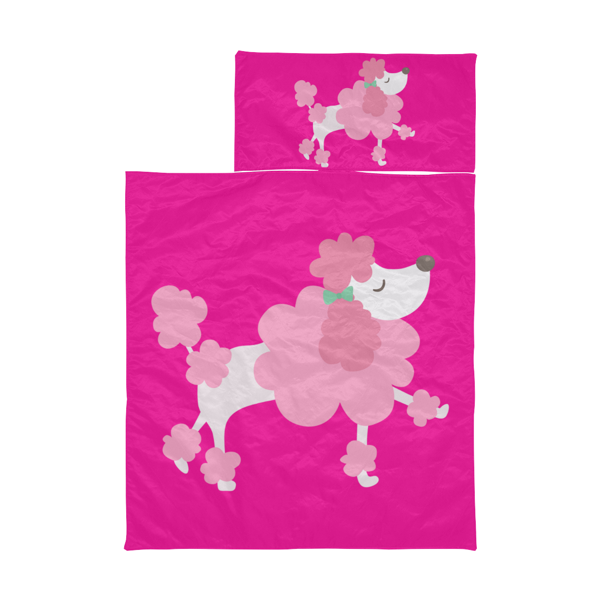 Pretty Pink Poodle Hot Pink Kids' Sleeping Bag