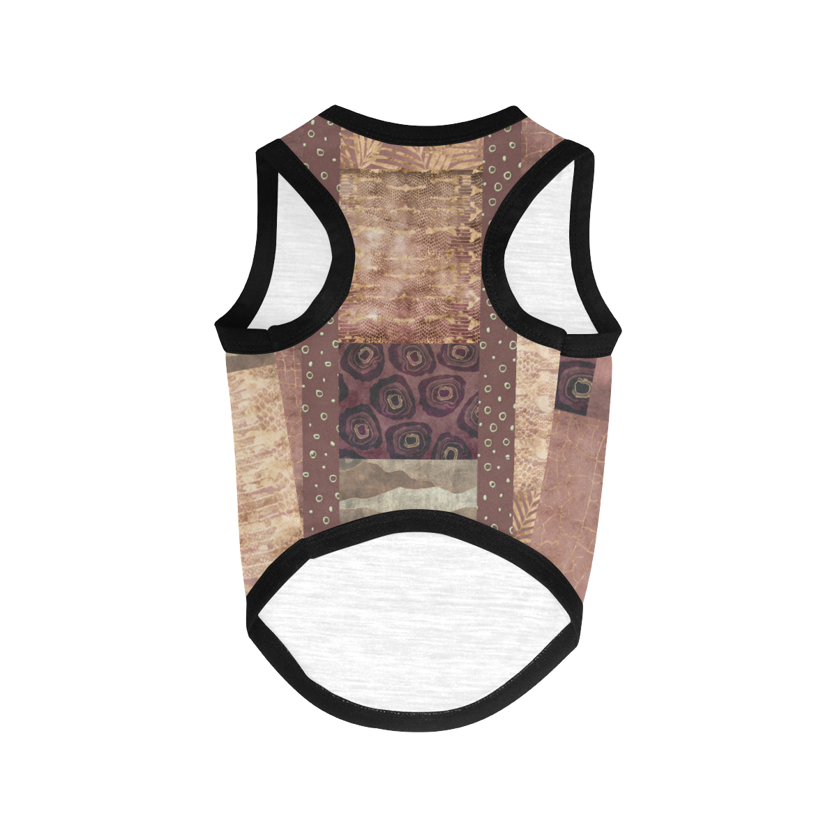 African Python Patchwork All Over Print Pet Tank Top