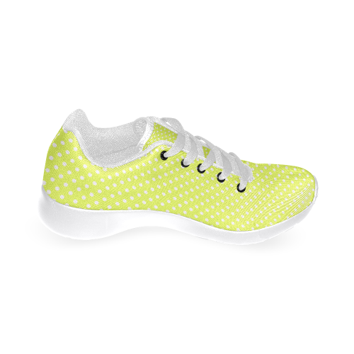 Yellow polka dots Women’s Running Shoes (Model 020)