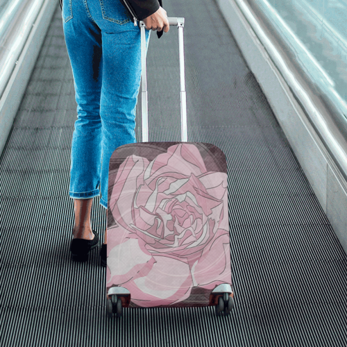 Gardenia Flora Luggage Cover/Small 18"-21"
