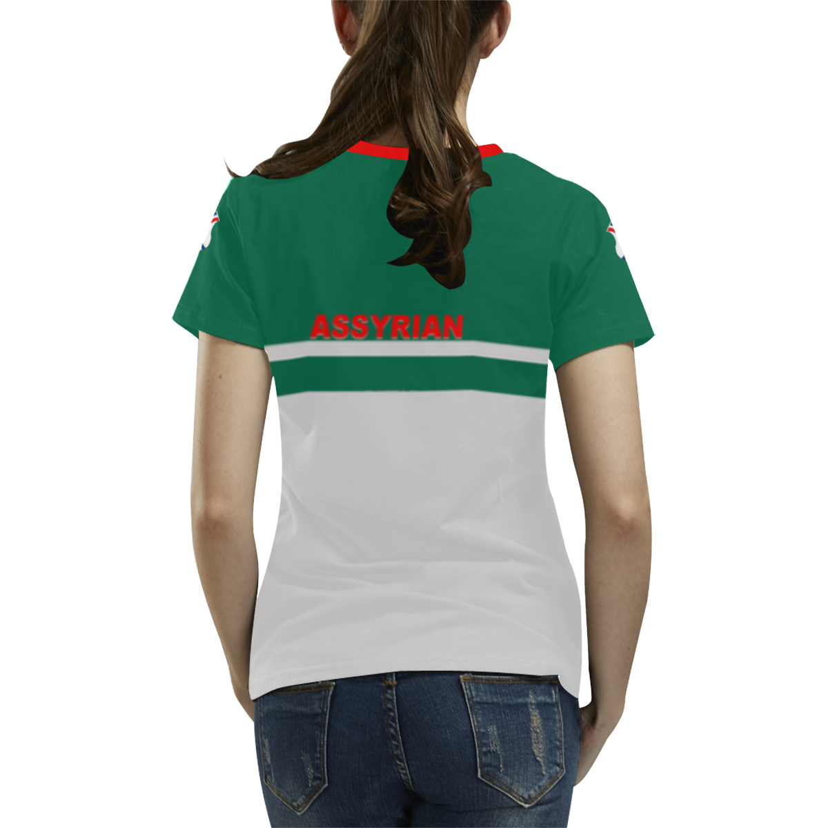Elegant Assyrian All Over Print T-shirt for Women/Large Size (USA Size) (Model T40)