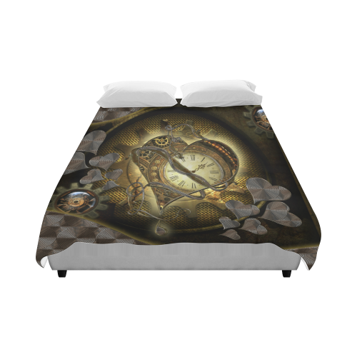 Awesome steampunk heart Duvet Cover 86"x70" ( All-over-print)