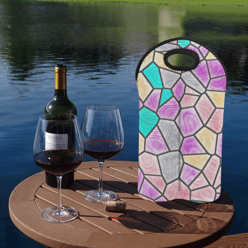 Mosaic Linda 3 by JamColors 2-Bottle Neoprene Wine Bag