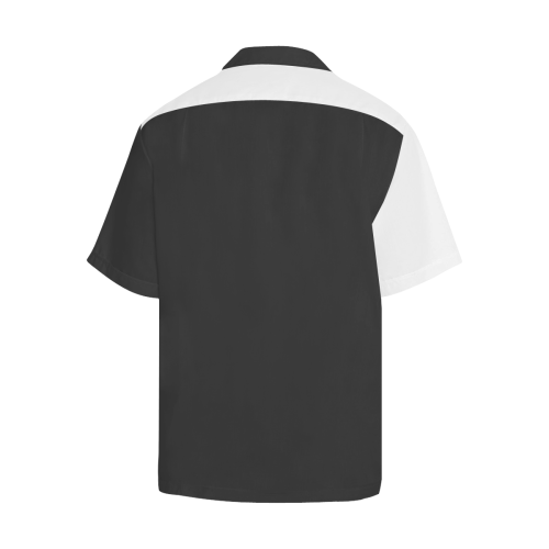 Black & White Dual Color Hawaiian Shirt (Model T58)