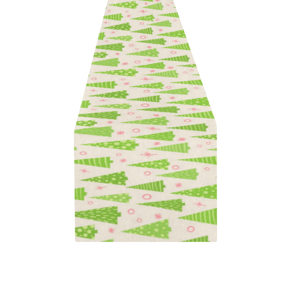 Christmas Trees Forest Table Runner 14x72 inch