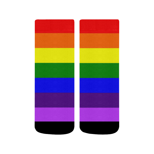 Rainbow Flag (Gay Pride - LGBTQIA+) Quarter Socks