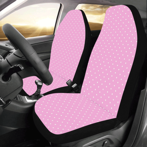 Polka Dots - Pink Car Seat Covers (Set of 2)