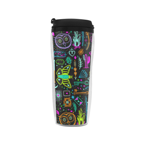 Funny Nature Of Life Sketchnotes Pattern 3 Reusable Coffee Cup (11.8oz)