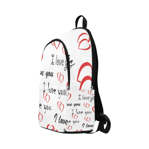 I Love You Fabric Backpack for Adult (Model 1659)