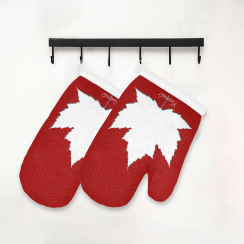 Canada Maple Leaf Souvenirs Oven Mitt (Two Pieces)