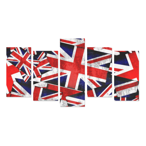 Union Jack British UK Flag Canvas Print Sets E (No Frame)