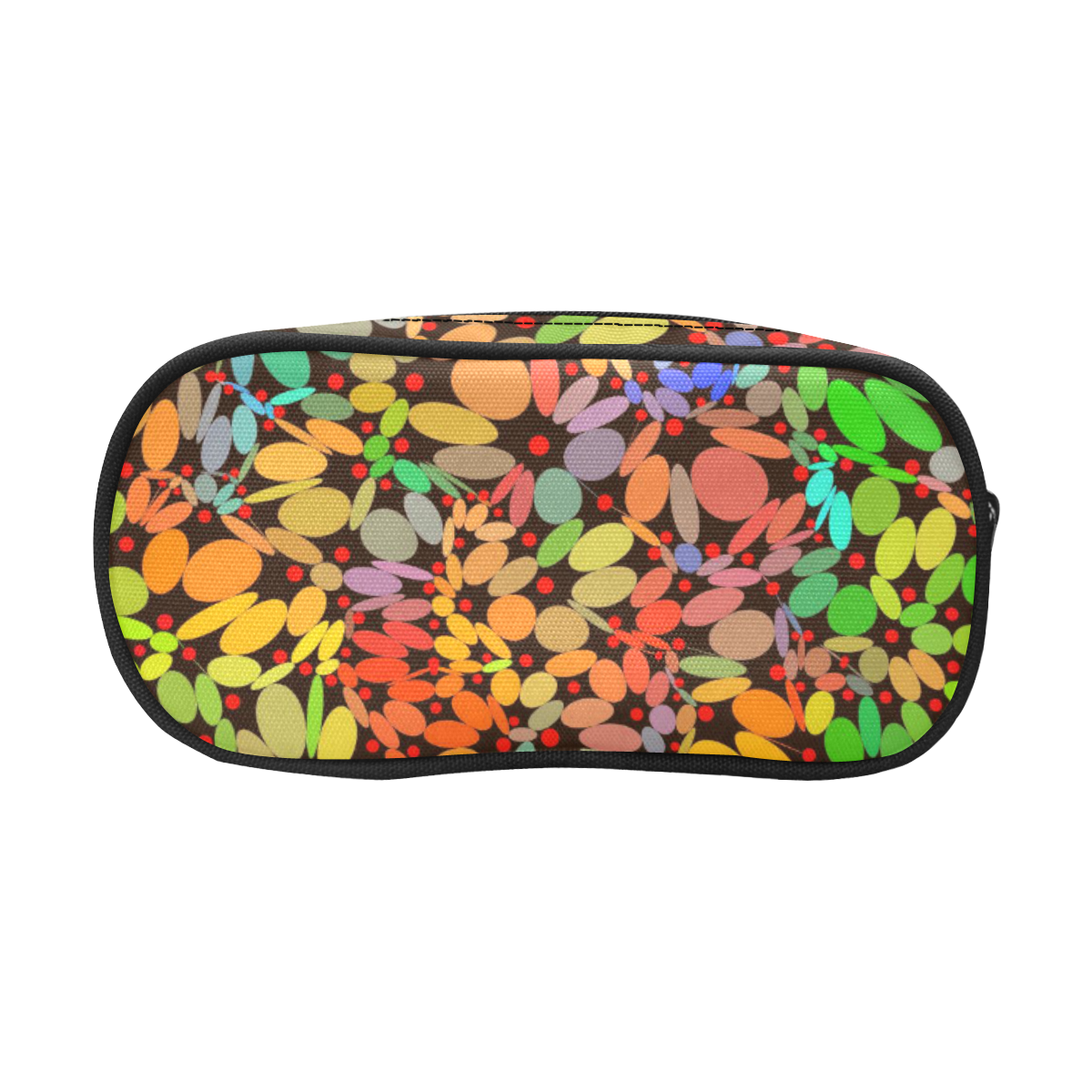 Power Flowers 318B by JamColors Pencil Pouch/Large (Model 1680)