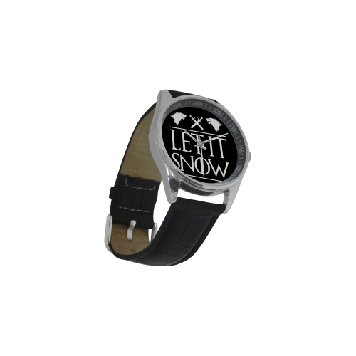 Snow Wolves Men's Casual Leather Strap Watch(Model 211)