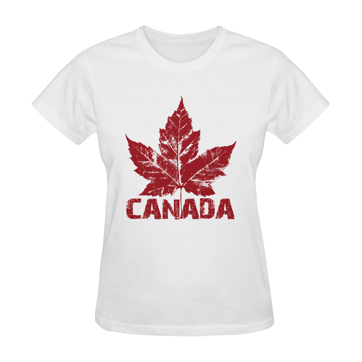 Cool Canada Souvenir T-shirts - AU Women's T-Shirt in USA Size (Two Sides Printing)
