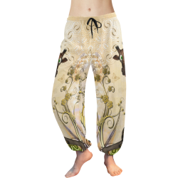 Funny steampunk giraffe Women's All Over Print Harem Pants (Model L18)