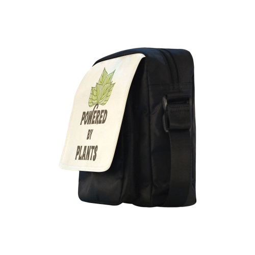 Powered by Plants (vegan) Crossbody Nylon Bags (Model 1633)