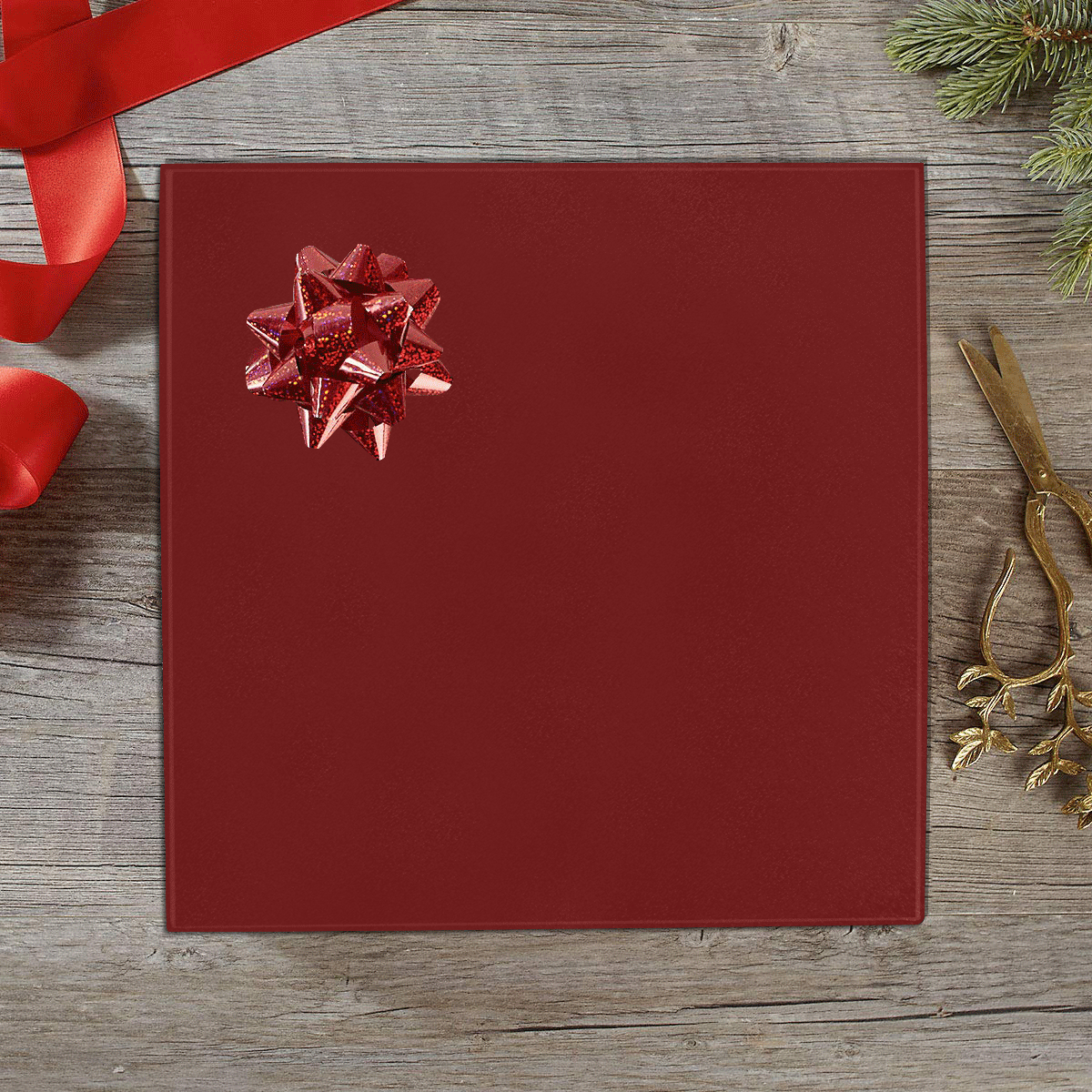 color blood red Gift Wrapping Paper 58"x 23" (1 Roll)